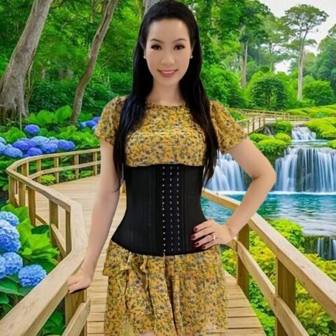 Diễn viên Trịnh Kim Chi sử dụng Latex Corset Chuẩn