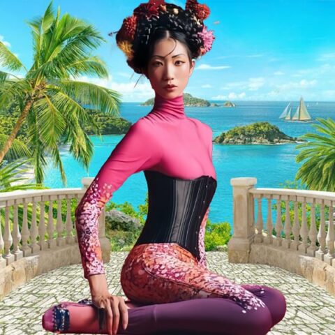 Siêu Mẫu Trang Phạm sử dụng Corset Chuẩn